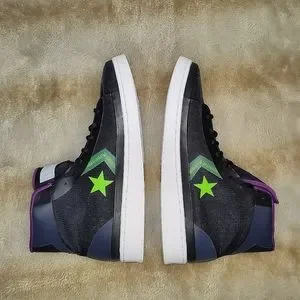 Converse Pro Leather Soundwave Black Volt Purple. Men\'s Sz 9/ Women\'s sz 10.5 Converse | Shoes | Converse Pro Leather Soundwave Black Volt  main image 2
